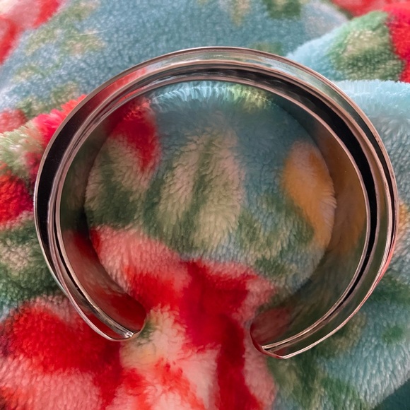 Stella & Dot Corso Cuff silver 3 ply bracelet - Picture 2 of 5